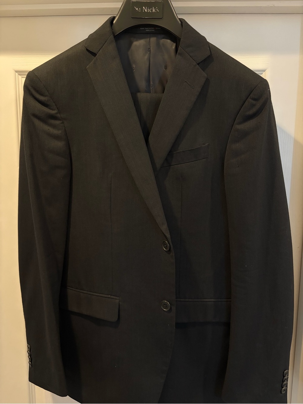John Varvatos | Black Single Breasted Suit